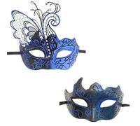 Oxxggkao 2Pcs Glitter Masquerade Face Cover Set For Women Men Halloween Butterfly Eyemask Half Face Cover Masquerade Eyemask Unisex