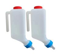 Oxxggkao 2pcs Hanging Livestock Feeding Bottle Adjustable Flows Feeders for Chickens Ducks and Other Small Poultry Animal Milk Bottle