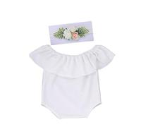Oxxggkao 2pcs Newborns Photography Costume Set Lovely Girls Bodysuit & Flower Headband Props For Unforgettable Baby Portraits Newborns Photography Outfit