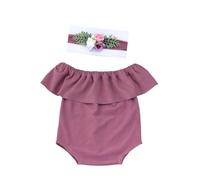 Oxxggkao 2pcs Newborns Photography Costume Set Lovely Girls Bodysuit & Flower Headband Props For Unforgettable Baby Portraits Newborns Photography Outfit
