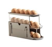 Oxxggkao 3 Section Oval Holder with Smooth Rolling for 15 17 Pieces Compact Refrigerator Storage Solution Fridge Oocyte Storage