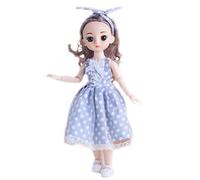 Oxxggkao 30cm Beautiful Little Girl Princess Toy 15 Movable Joints For Doll With Fashion Dress Birthday Gifts Dolls Realistic Toys For Boy Toys For Girls For Baby Black For Cry For For Rebirth