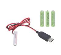 Oxxggkao 3A Battery Replacement USB Cable Converts 5V to 6V for Devices Using 4x 3A Cells Such As Electronic Toy Decorations Usb False Battery for Toy