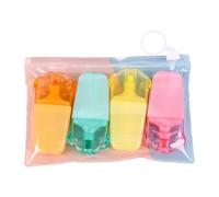 Oxxggkao 4 Color Small Highlighter Pen Fluorescent Marker Pen for Journal Notebook Photo Album Scrapbooking Coloring Puss Foot