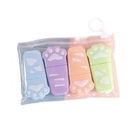 Oxxggkao 4 Color Small Highlighter Pen Fluorescent Marker Pen for Journal Notebook Photo Album Scrapbooking Coloring Puss Foot