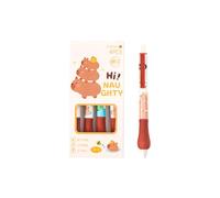 Oxxggkao 4 Piece Animal Patterned Gel Pen Collection 0.5mm Retractable Tip Ergonomic Clicks Mechanism Smooth Writing Quick Dry Gel Pens