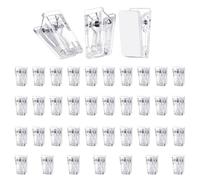 Oxxggkao 40/100Pieces Clear Clips Clamps Sticky Clips For Quick And Neat Arrangement Of Note And Reports In Any Space Student Note Holders