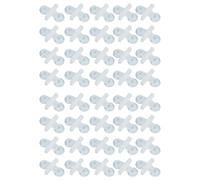 Oxxggkao 40PCS Fish Tanks Partition Clips Divider Sheet Holder PVC Suction Cup Separators For Aquarium