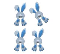 Oxxggkao 4Pcs Easters Rabbits Silverware Holder Pocket Cutlery Bag Tableware Organizers Cutter Fork Flatware Bags Party Supplies Easters Silverware Holder Ornaments Unique Party Table Decoration