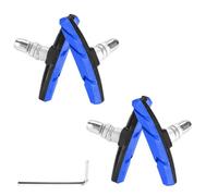 Oxxggkao 4Pcs Quiet Road Bike V Shape Brake Pad Replacement Nonslip Bicycles Professional Caliper Brakes Block Professional Caliper
