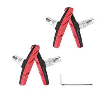 Oxxggkao 4Pcs Quiet Road Bike V Shape Brake Pad Replacement Nonslip Bicycles Professional Caliper Brakes Block Professional Caliper