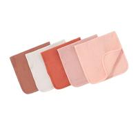 Oxxggkao 5 Part Baby Slobber Citations Set Highly Penetrable Organic Cotton Nursing Cloths For Infant Feeding Spit Up And Maintenance Launderable Cotton Burp Cloths