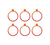 Oxxggkao 6Pcs Arrows Patterned Speed Rings for Athletic Conditioning Preschool Sensory Activity and Team Sports Training Fitness Basketball Practice Agility Rings