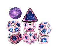 Oxxggkao 7 Pcs/Set Alloy Metal Polyhedral Dices D20 D12 D10 D8 D6 D4 For RPG Tabl Math Dice