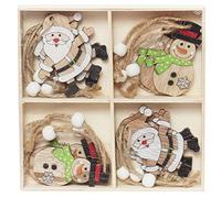 Oxxggkao 8 Pcs Christmas Decorations Tree Pendants Owl Car Angel Decor Wooden Blackboard Car Old Man Snowman Charms Decorations Tree Charms