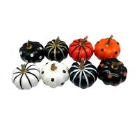 Oxxggkao 8 Tiny Spume Artificial Vegetable Set Permanent Substance Customizable Home Deck For Cyclical Parties And Everyday Formatting Spume Fall Shelf Display Pumpkins