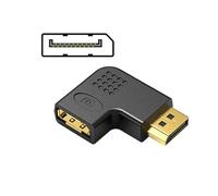 Oxxggkao 8K DP Cable Adapter Male to Female Converter for Computer Monitor Projectors Accessories Right Angled Adapter