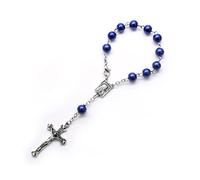 Oxxggkao 8mm Small Baptism Rosary Pearl Beads Finger Baptism Rosaries For Christening Weddings Baby Shower Party Favor Acrylic Beads