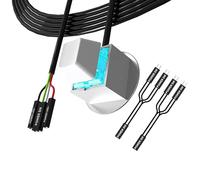 Oxxggkao ABS Computer Power Button Extension Cord External Switches for Quick Access and Reduced Wear Extended PC Power Switches