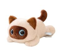 Oxxggkao Adorable Big Eye Lying Cats Plush Toy Soft Cuddle Doll for Room Decor and Adult Stress Relief Comfort Doll for Kids Adult