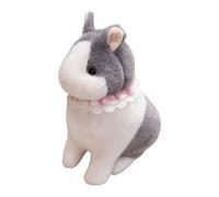 Oxxggkao Adorkable Sweet Rabbits Doll Stuffed Toy Hugging Doll Cotton Filled Loneliness Comfort for Girl Toddler Kid Room Furry Stuffed Animals Gray White Rabbits Cuddly