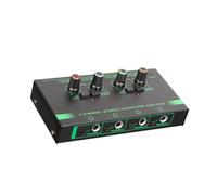 Oxxggkao Advanced LED Light Sound Distributor Headphone Amplifiers with Isolated Channel for NoNoise Group Listening Multichannel Sound Splitter