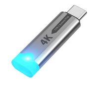 Oxxggkao All Purpose Type C Virtual Display Converter Supports 4K 60Hz Sound Video Output for Desktop and Notebook Computer Virtual Graphics Adapters