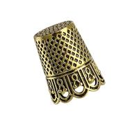 Oxxggkao Alloy Thimble Awl Needle Case for Sewing and Crafting Accessory Permanent Metal Fingerstall Point
