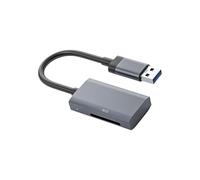 Oxxggkao Aluminum Alloy USB3.0 Card Reader Supporting Both and TFs Cards Fast Speed 5Gbps Transfer Plugs Play LED Indicators Double Slot Card Reader