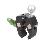 Oxxggkao Aluminum Handlebar Clamp Base Motorcycle Phone Holder Clamp Base 17mm Ball Head for Rails 12-50mm Phone Holder Portable Phone Holder