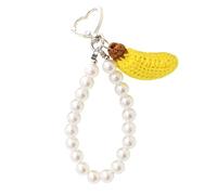 Oxxggkao Anti Lost Phone Cord Handcrafted Fruit Charm Decoration Hanging Pendant Bracelets Keyring for Teens Adults Beaded Chain Wristlet