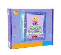 Oxxggkao Art Princess Dress-Up Craft Stickers Poking Stick And Brackets Set Playset Art Craft Fashion Design Fine Motor Skills Development