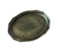 Oxxggkao Artistic Dinnerware Finish Small Plates Imaginative Play Alloy Kitchen Scene and Collectors Exquisite Stone Finish Small Plates for Toy Home Decoration Realistic Tableware Creativity
