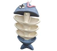 Oxxggkao Artistic Fish Bone Themed Bird Feeder Crafted From Sturdy Polylactic Acid for Nature Lovers and Watcher Feeding Station