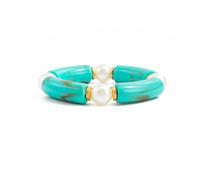 Oxxggkao Artistic Marbled Resin Bead Elastic Comfort Fit Women Fashion Jewelry Accessory Suitable for Daily Wear Fashion