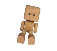 Oxxggkao Artistic Wooden Car Dashboard Sculpture Ornament With Swinging Limbs For Creative Auto Accessories Handmade Wooden Commute Companion