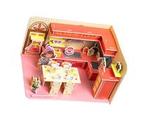 Oxxggkao Assembling Craft Set 3D Foldable Architecture Puzzle for Kids Room Decor Early Education Creative Building Toy