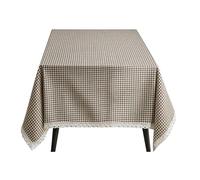 Oxxggkao Attractive Pattern Designs Table Cloth Simple Care Fabric Lovely Print Kitchen Tabletop Cover 2 Size Suitable for Daily Use Checkered Tablecloth