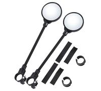 Oxxggkao Bicycles Glass Handlebar Mount Rearview Wide Angles Rear Views For Mountain Road Bike Easily To Install Adjustable Cycling Glass