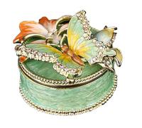 Oxxggkao & Butterfly Jewelry Box Compact Decorative Case for Storing Rings Earrings & Necklaces Space Saving Jewelry Storage Solution