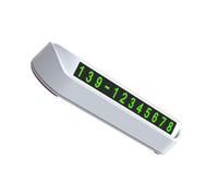 Oxxggkao Car Temporary Parking Card Plate Glow Automotive Interior Accessory Dashboard Telephone Number Phone Number