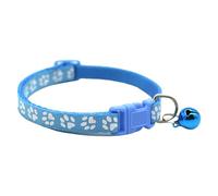 Oxxggkao Cats Accessory Collar with Bells Bright Color Paws Print Cats Neck Collar for Outdoor Walking Training Use Pet Bells Charm
