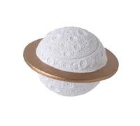 Oxxggkao Cement Pet Memorial Urn with Planet Sculpture, Weatherproof Ashes Container for Indoor Outdoor Tributes Natural Texture Cements Pet Urn with Planet Shape
