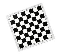 Oxxggkao Chess Mat, PU Leather Tournament Rolls Up Chess Board Rollable Chessboard Lightweight & Non Slip Chesses Mat for Childs Flat Board
