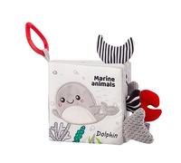 Oxxggkao Cloth Book Tail First Developmental Animal Recognition Preschool Tearproof Interactive Teaching Aid