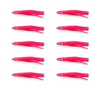 Oxxggkao Color 10PCS / lot Squid Hook Soft Baits Fishing Lures Artificial Squid Hook Jigs Shrimp Fishing Tool Jig
