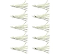 Oxxggkao Color 10PCS / lot Squid Hook Soft Baits Fishing Lures Artificial Squid Hook Jigs Shrimp Fishing Tool Jig