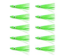 Oxxggkao Color 10PCS / lot Squid Hook Soft Baits Fishing Lures Artificial Squid Hook Jigs Shrimp Fishing Tool Jig