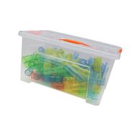 Oxxggkao Colorful Clear Tube Building Set 76PCS Creative Assembling Dolls Develop Geographical Thinking Abilities Participatory Parent Child Assembly Dolls