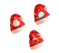 Oxxggkao Comfortable Flannel Christmas Cap Festival Decorations Holiday Event Family Sized Holiday Accessories Set